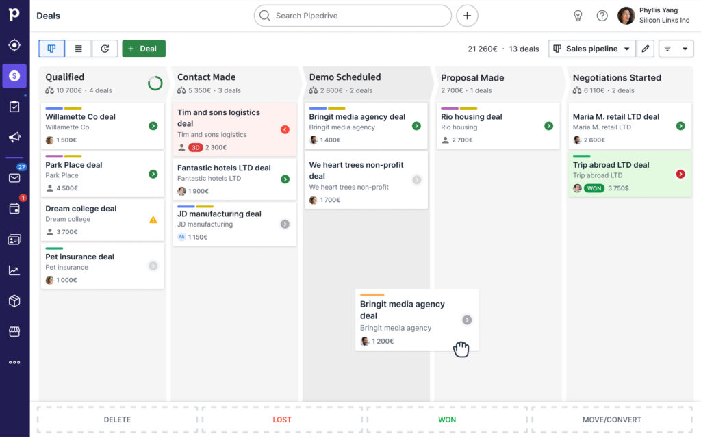 pipedrive crm